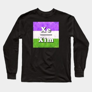 Xe-Xim Pronouns: Genderqueer Long Sleeve T-Shirt